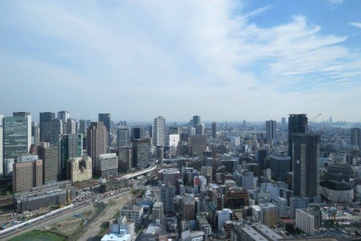 Uitzicht over Osaka