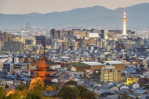 Uitzicht over Kyoto