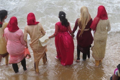 Sri Lankaanse vrouwen in Galle