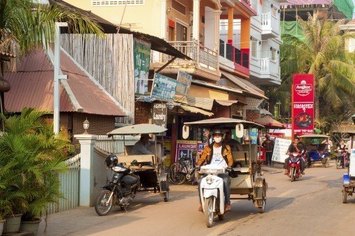 Stadsleven in Siem Riap