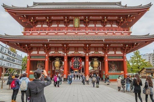 Tempel Sensoji in Asakusa