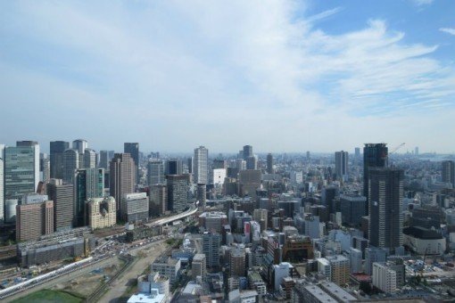 Uitzicht vanaf het Osaka Sky Building