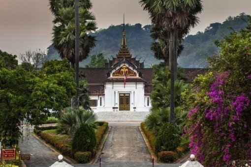 Het voormalige koninklijk paleis en thans het Nationaal Museum in Luang Prabang