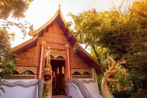Tempel Wat Prah Kaew in Chiang Rai